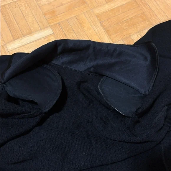 St.John collection Black Cropped Blazer with Gold Accents - Picture 14 of 16